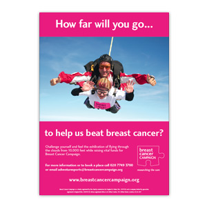 Xanna - Breast Cancer Campaign - Skydiving